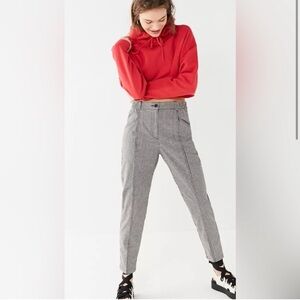 ⭐️URBAN OUTFITTERS Silence + Noise Checkered Mom Pants Black White High Rise 8